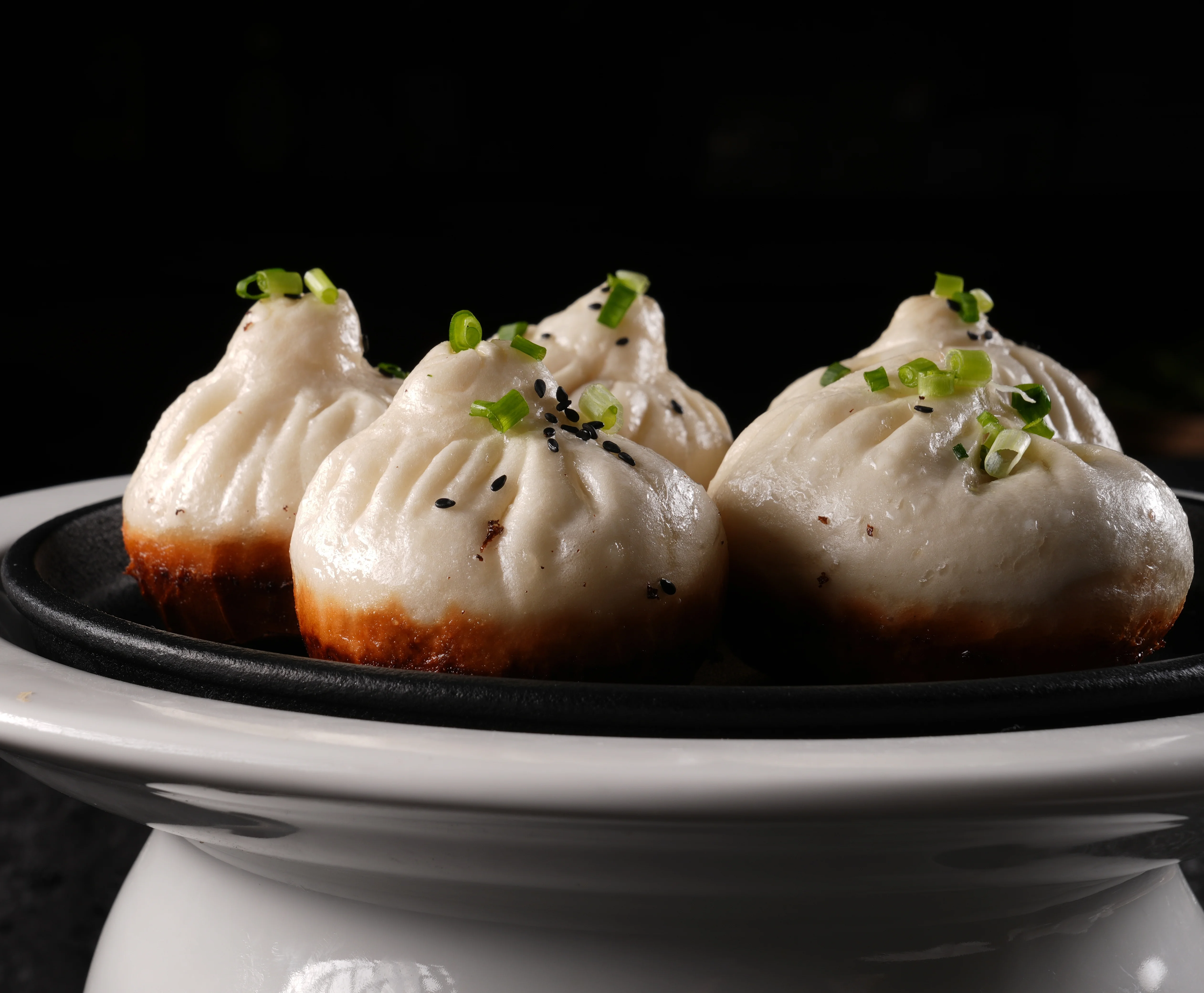 Chinese steamed fish with black mushrooms