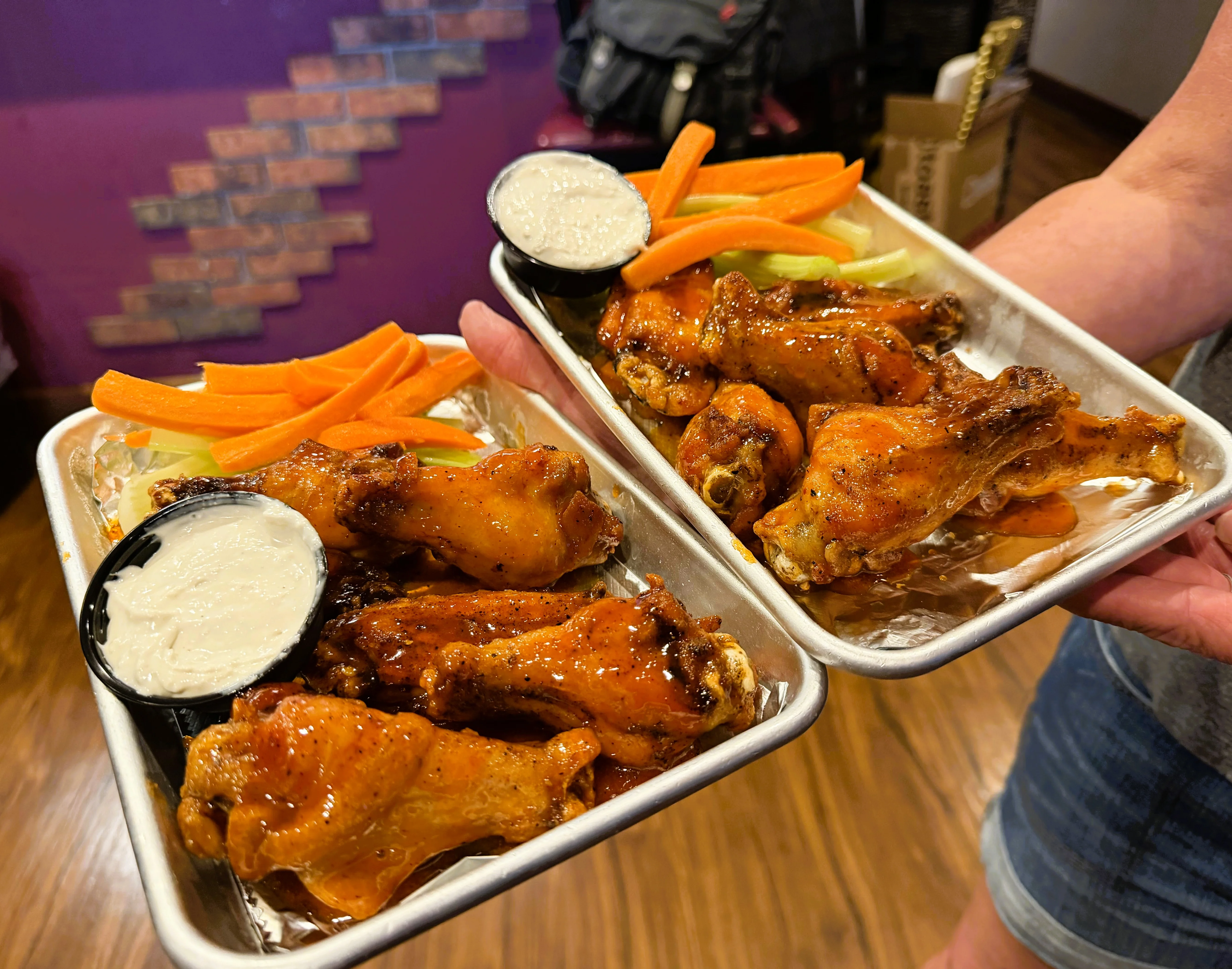 Restoration Brew Worx Award Winning Jumbo wings with house made sauces