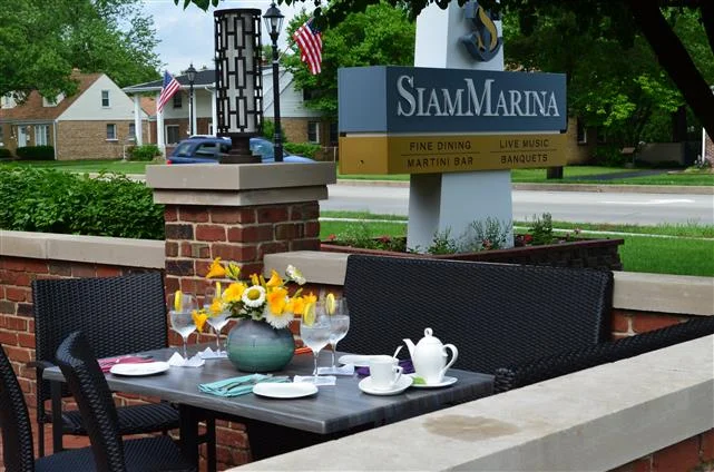 Our outdoor patio set for your next dinner outside