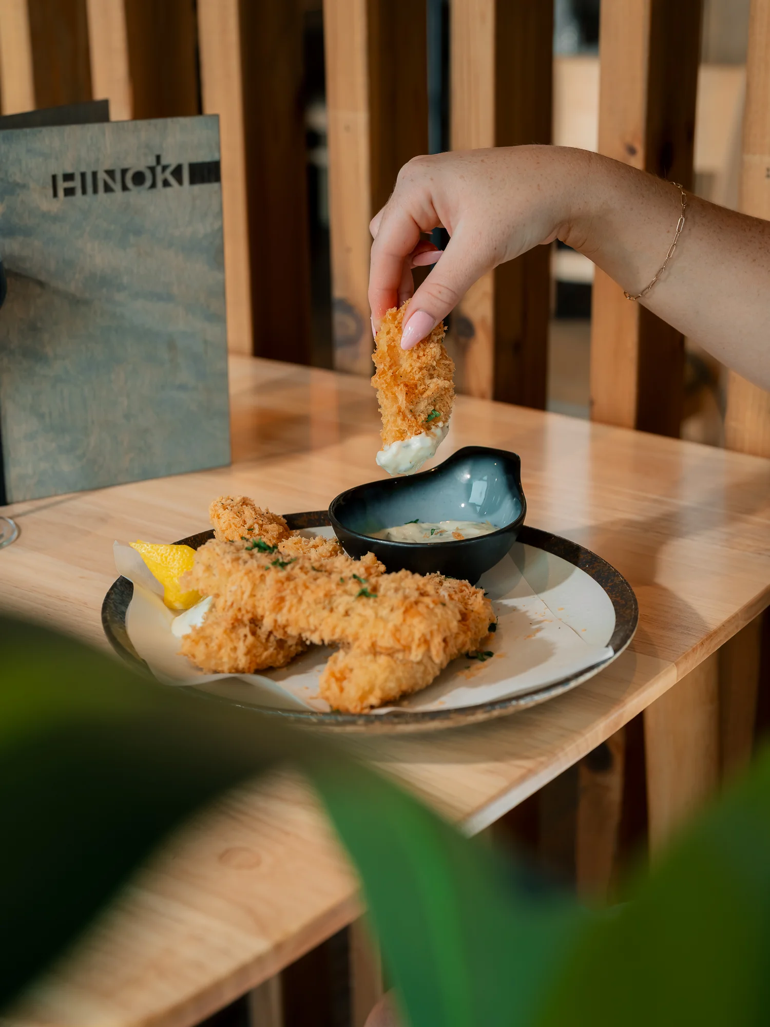Crispy Japanese katsu served with dipping sauce
