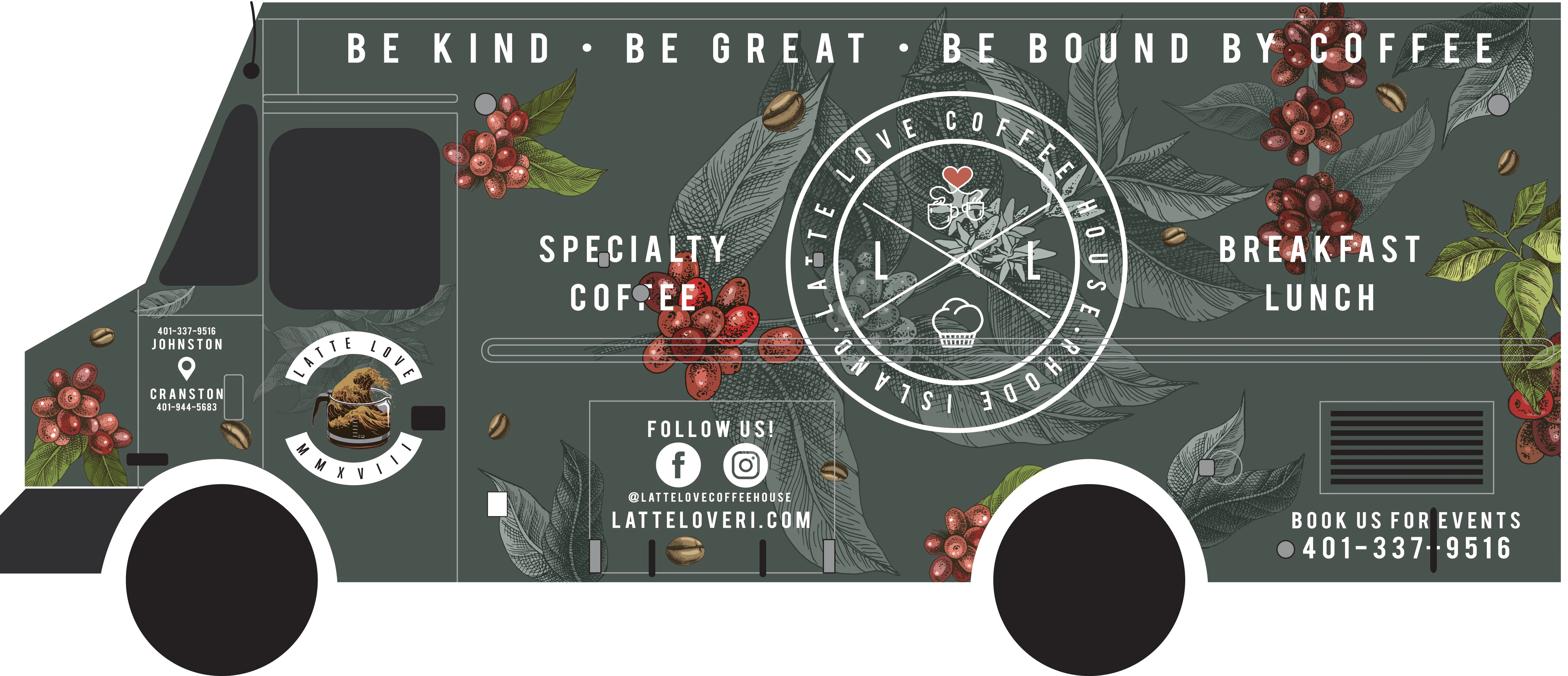 The interior of the Latte Love Coffee House