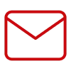 Red envelope icon symbolizing email communication