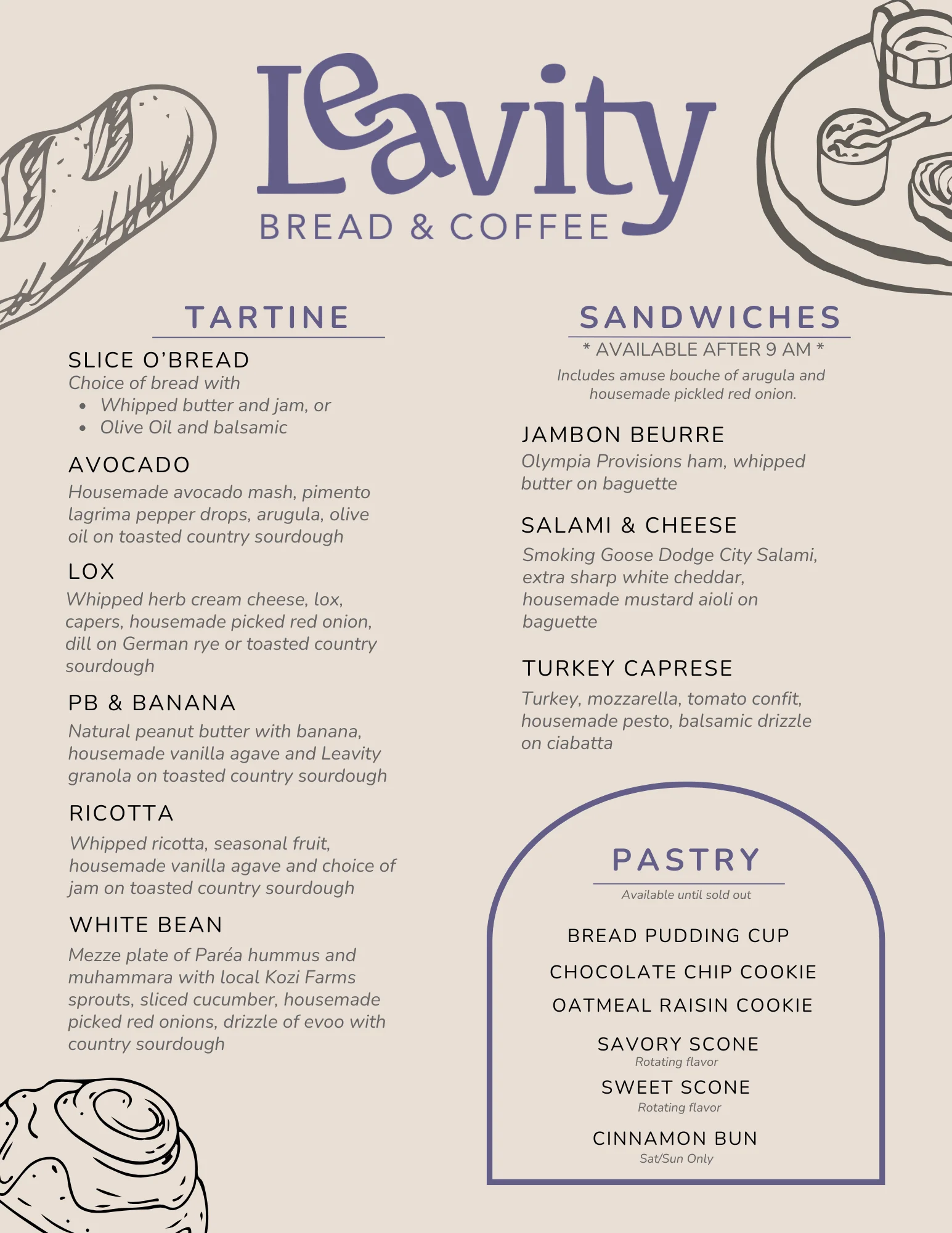 Artisan tartines and sandwiches at a cozy café