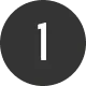 Number one in a stylish black circle design