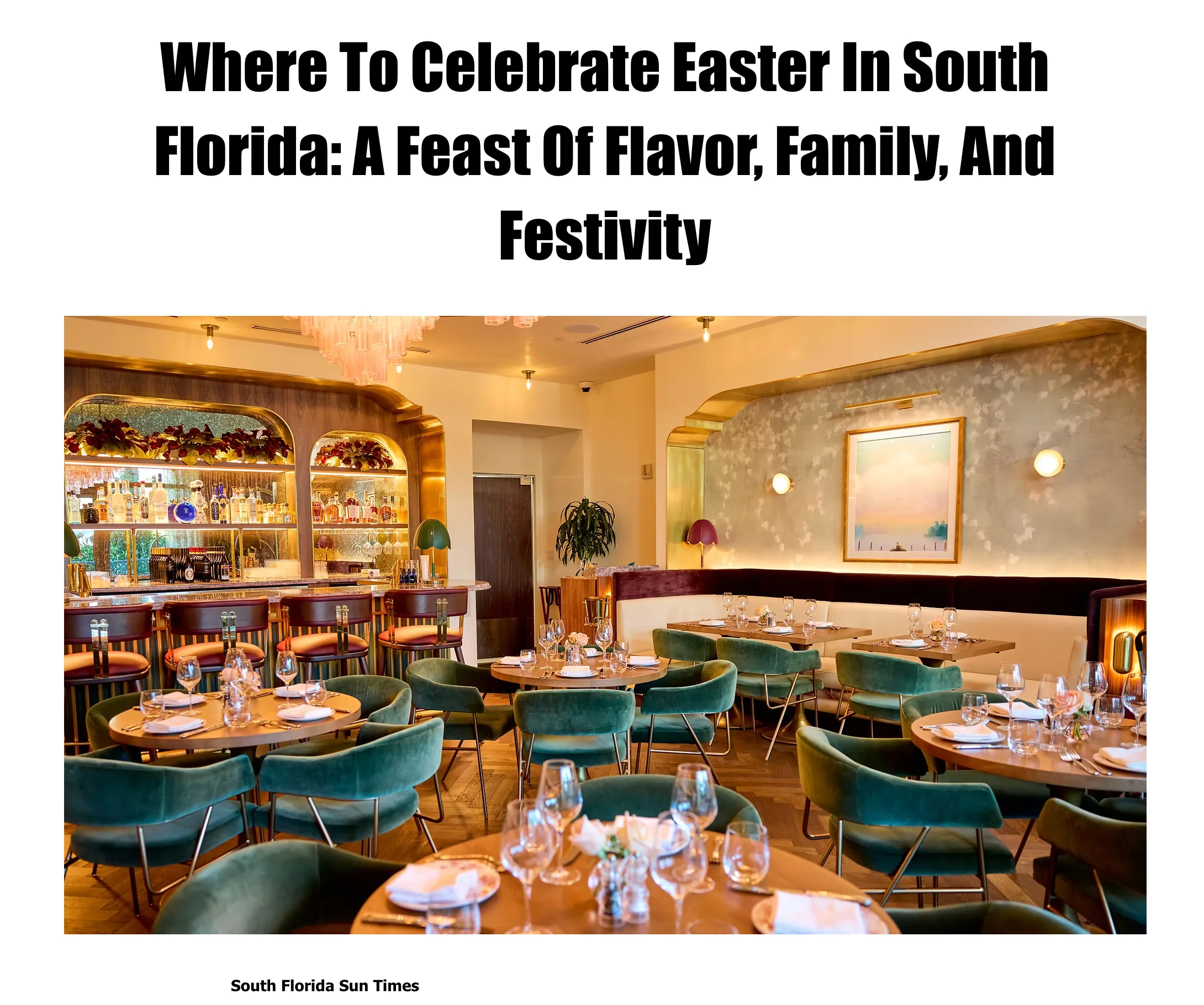 Where To Celebrate Easter In South Florida: A Feast Of Flavor, Family, And Festivity