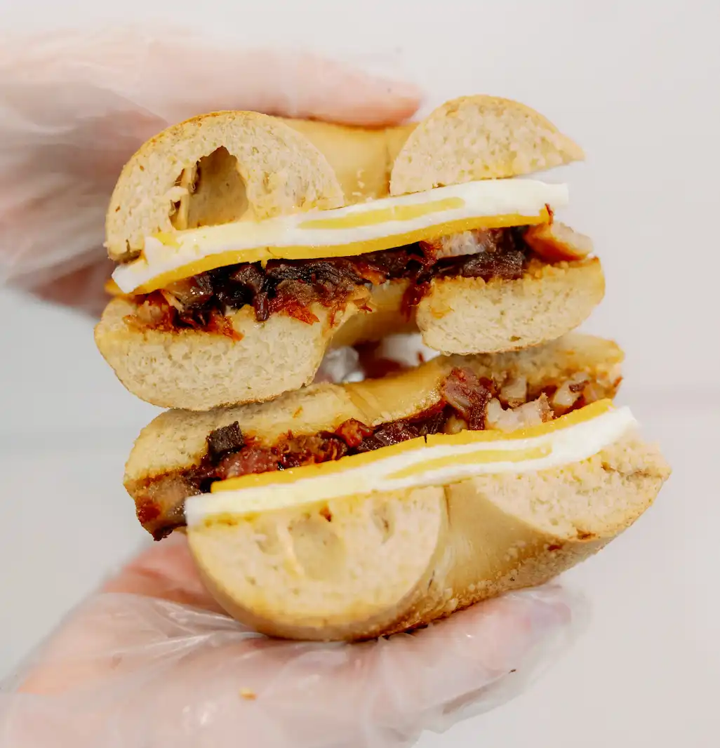 Bacon Bagel Sandwich