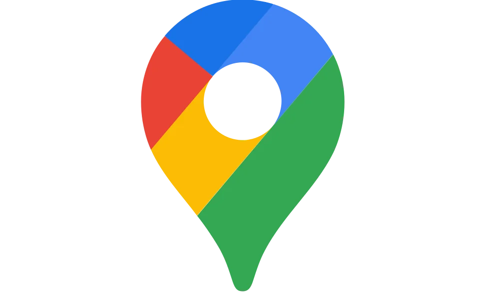 Google Maps logo featuring a location pin design