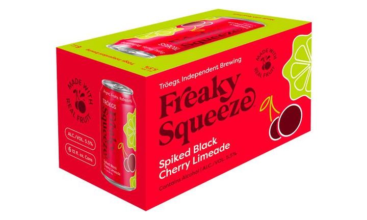 Freaky Squeeze Black Cherry Limeade 4/6 pack 12oz Cans - 12 oz can