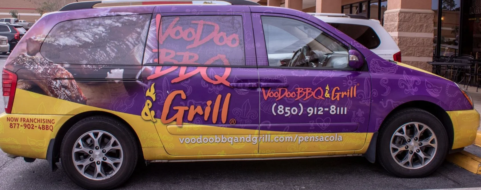 VooDoo BBQ & Grill catering van – same-day BBQ catering and delivery available in Pensacola