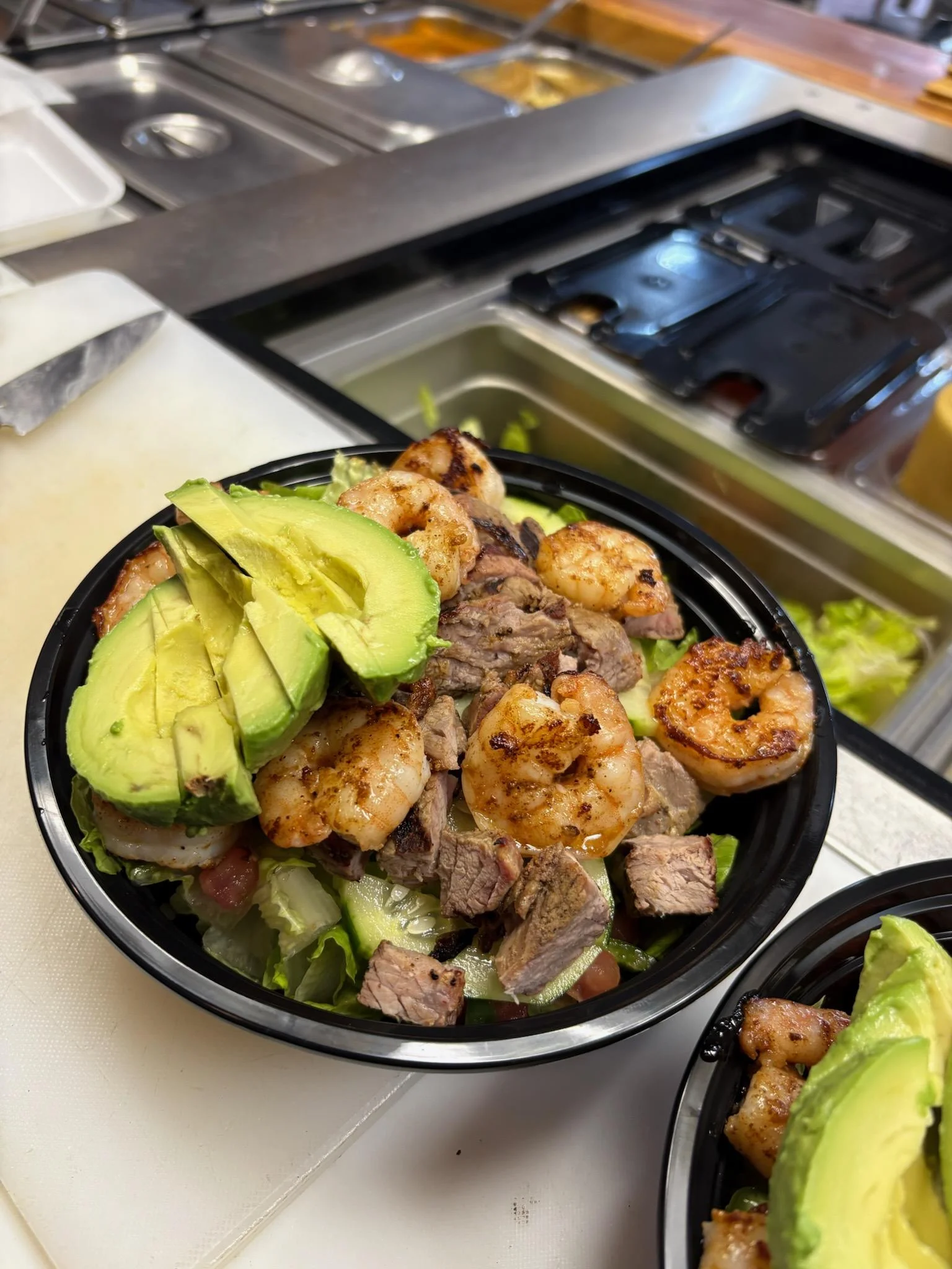 Steak and Shrimp Salad