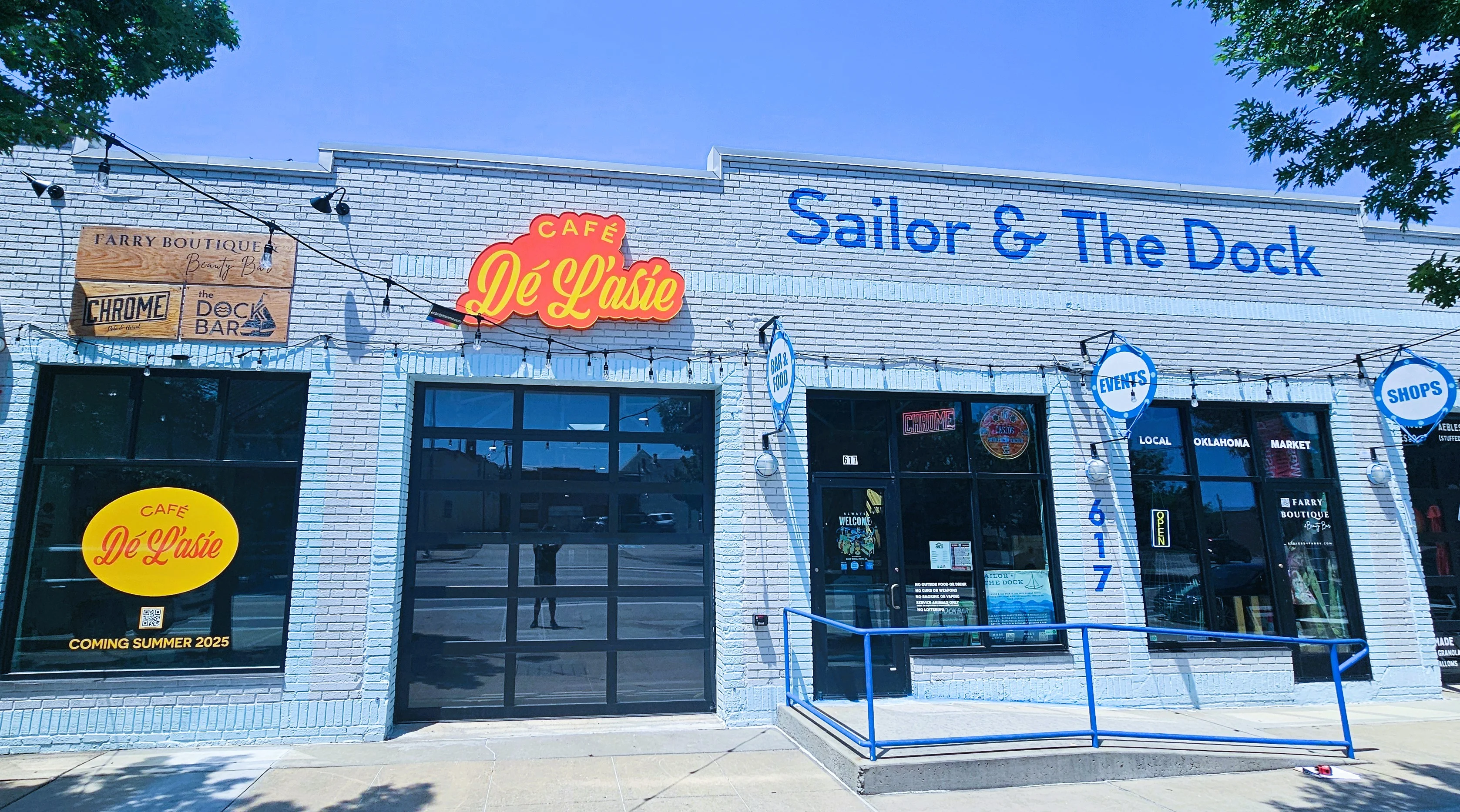 The street facing entrance to Café de L'Asie-West Village & Sailor & the Dock