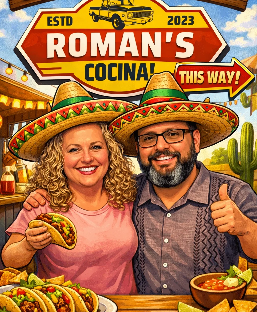 Colorful tacos served at a vibrant Mexican restaurant