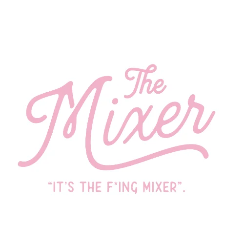 Logo of The Mixer with playful typography