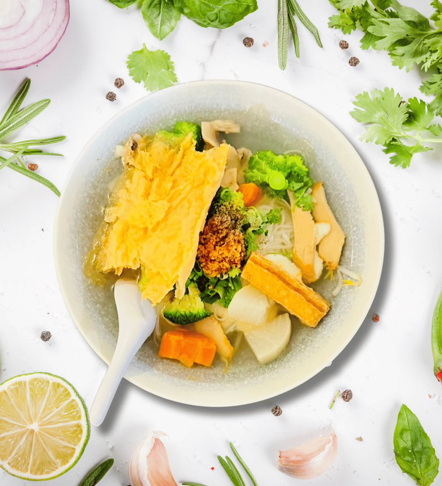 21. SPECIALITY VEGETABLE NOODLE SOUP