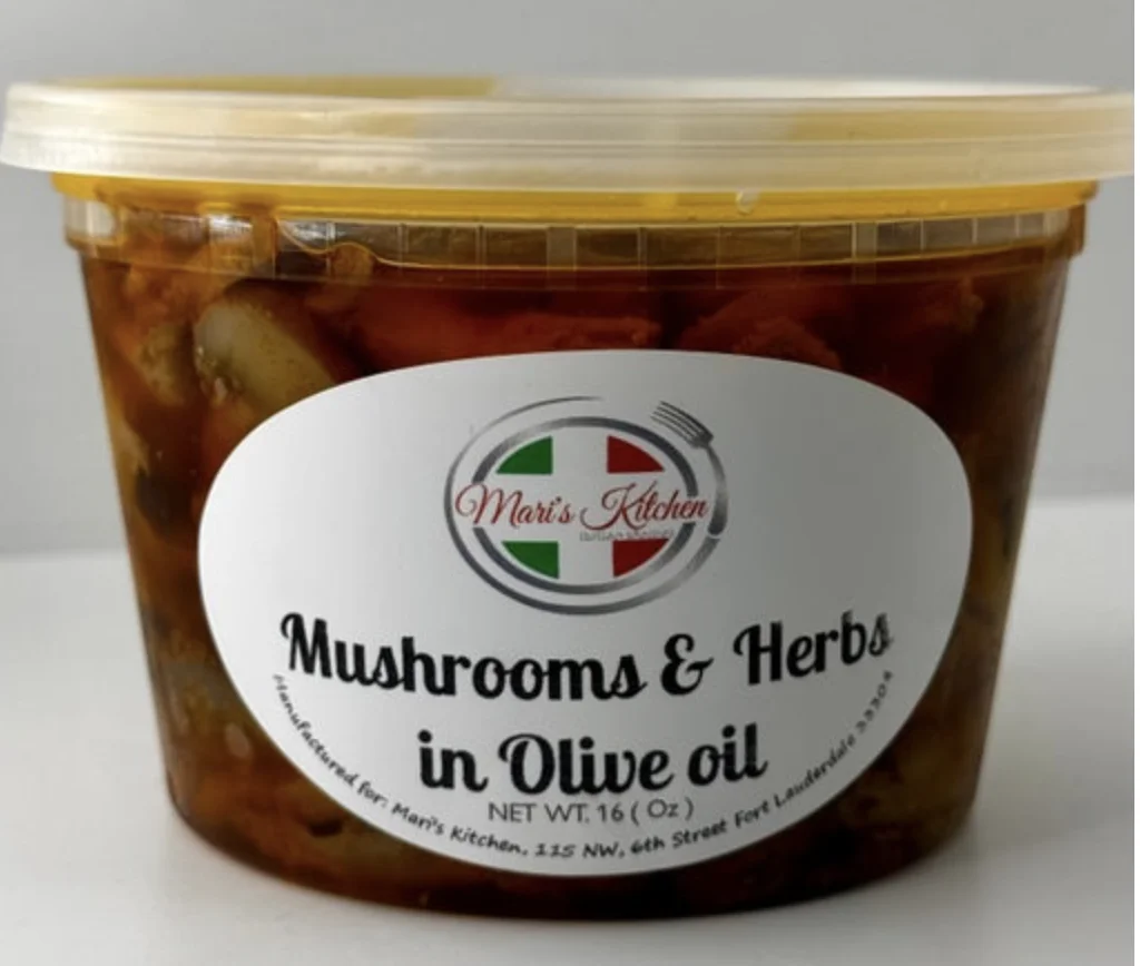 Mushrooms and Herbs in Olive Oil