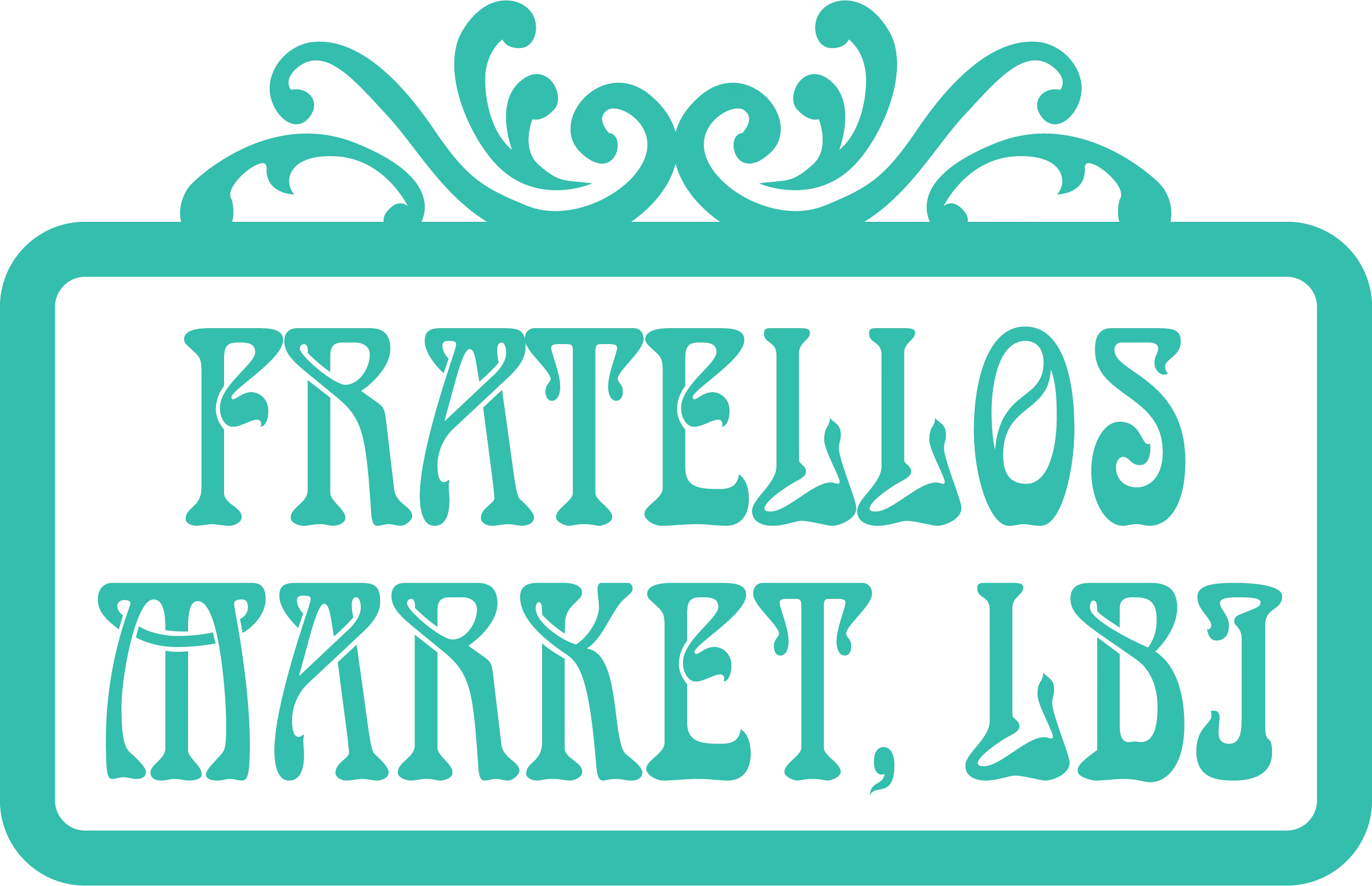 Fratellos Market logo with decorative design