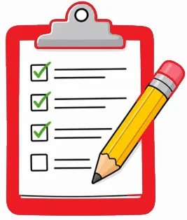 Checklist on a clipboard with a pencil for task management