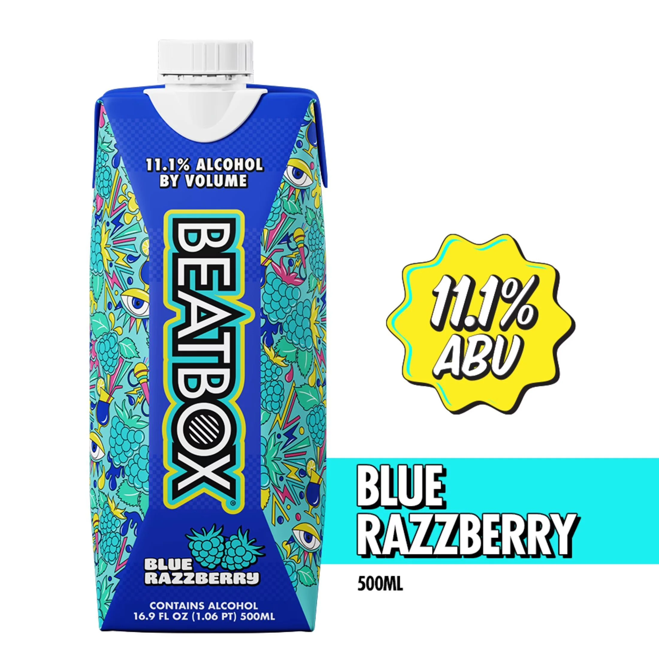 Beatbox Beer, Blue Razzberry 500ML