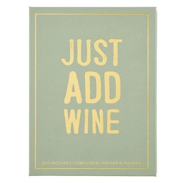 P5698 Wine Serving Set Book Box - Just Add Wine