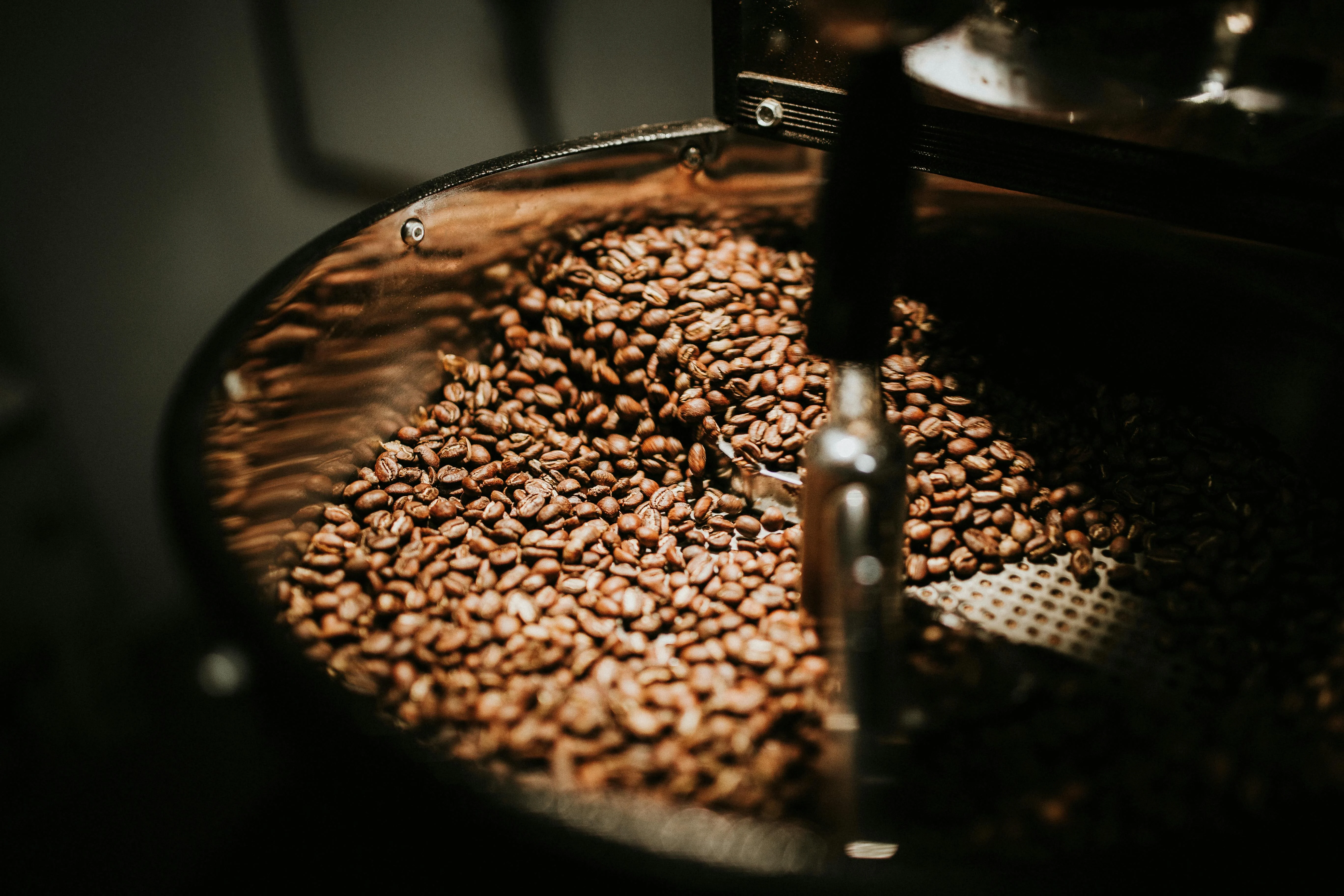 A container filled with coffee
