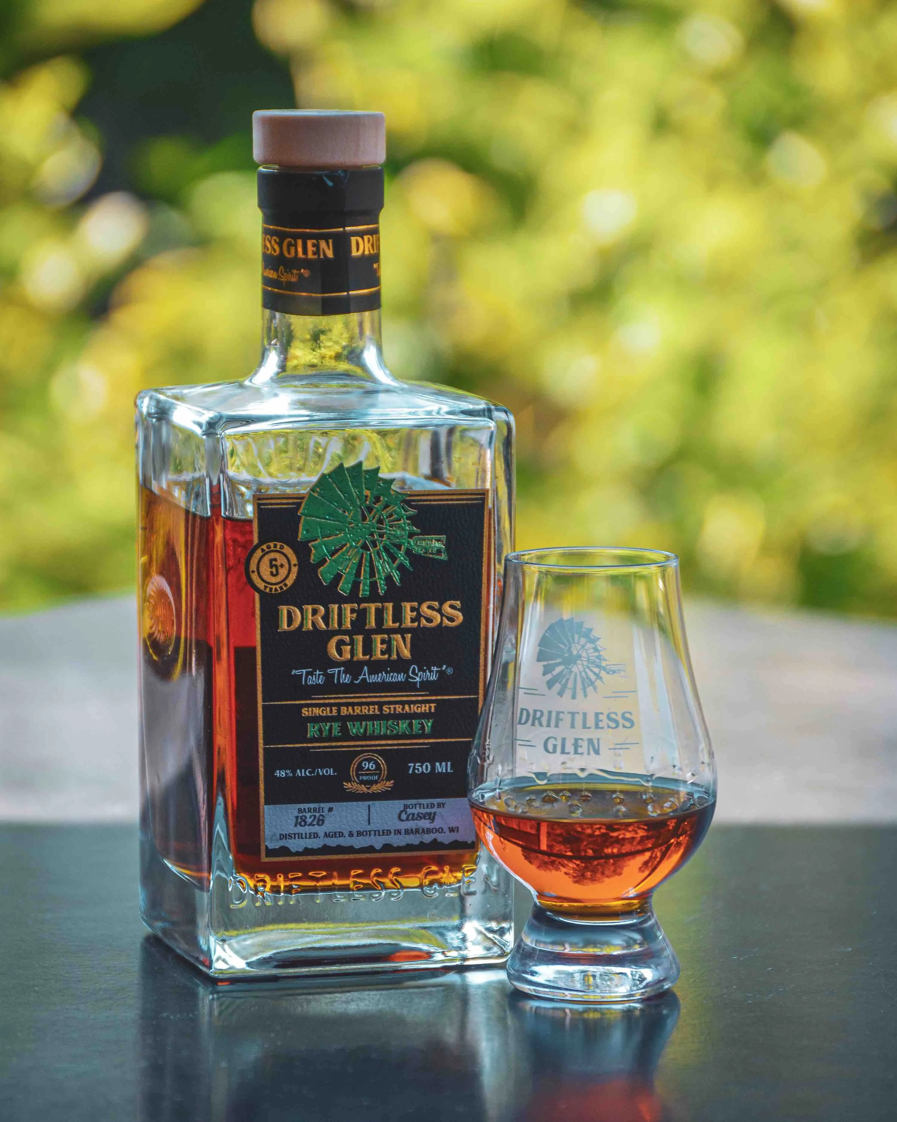 A bottle of Single Barrel Rye (96 Proof)