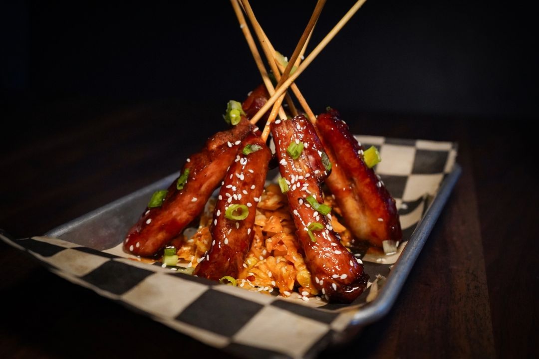 Pork Belly Skewers at The Smokehouse