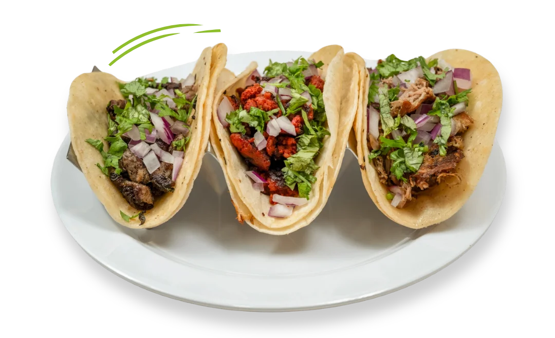 Delicious Mexican burritos with fresh toppings