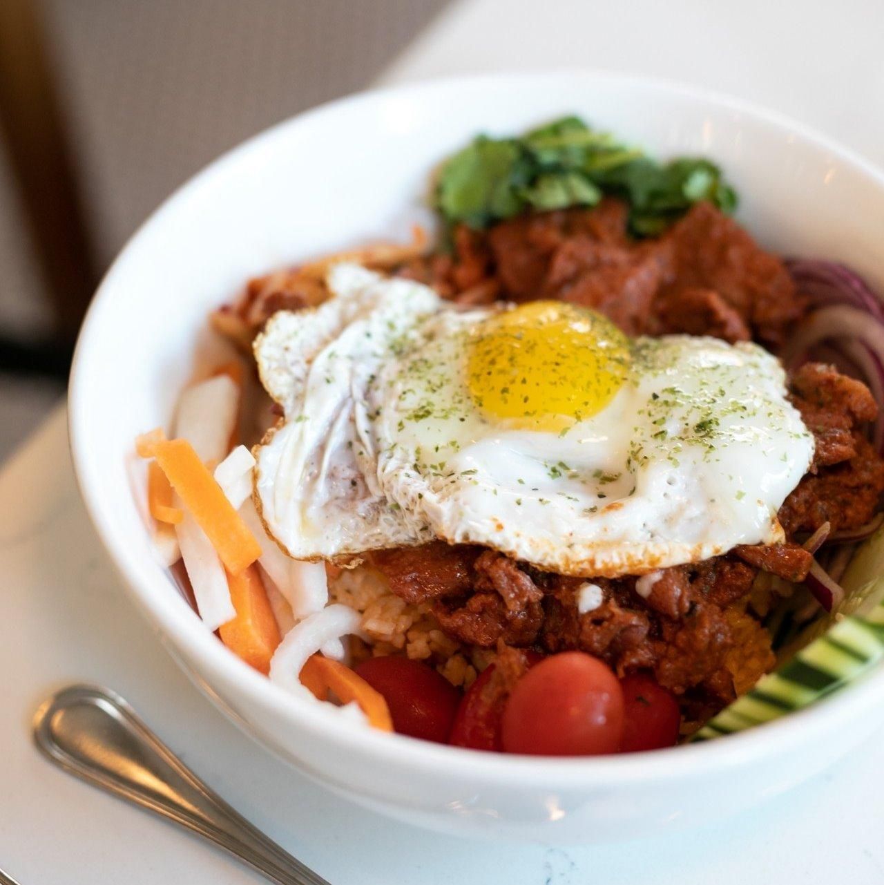 ASIAN PORK BOWL at Little Duck Diner