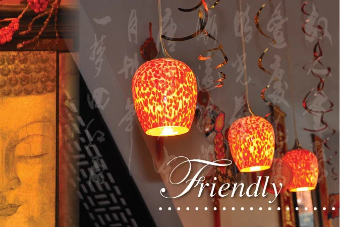 Cozy restaurant interior with warm lighting and decorative elements