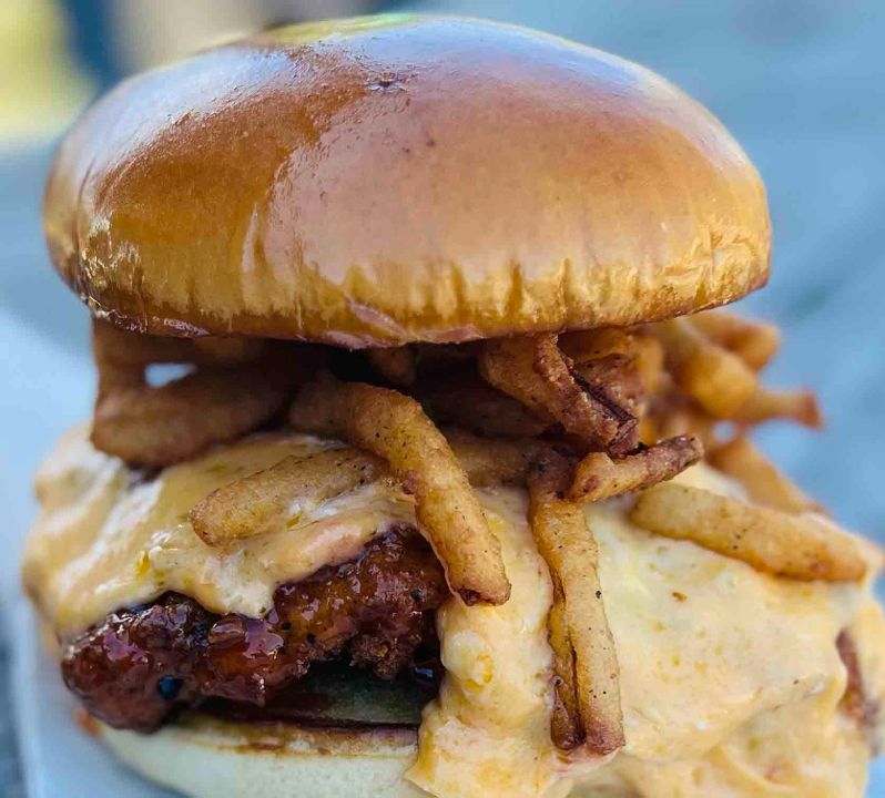 Page's Hot Chicken Sandwich# at Page’s Okra Grill