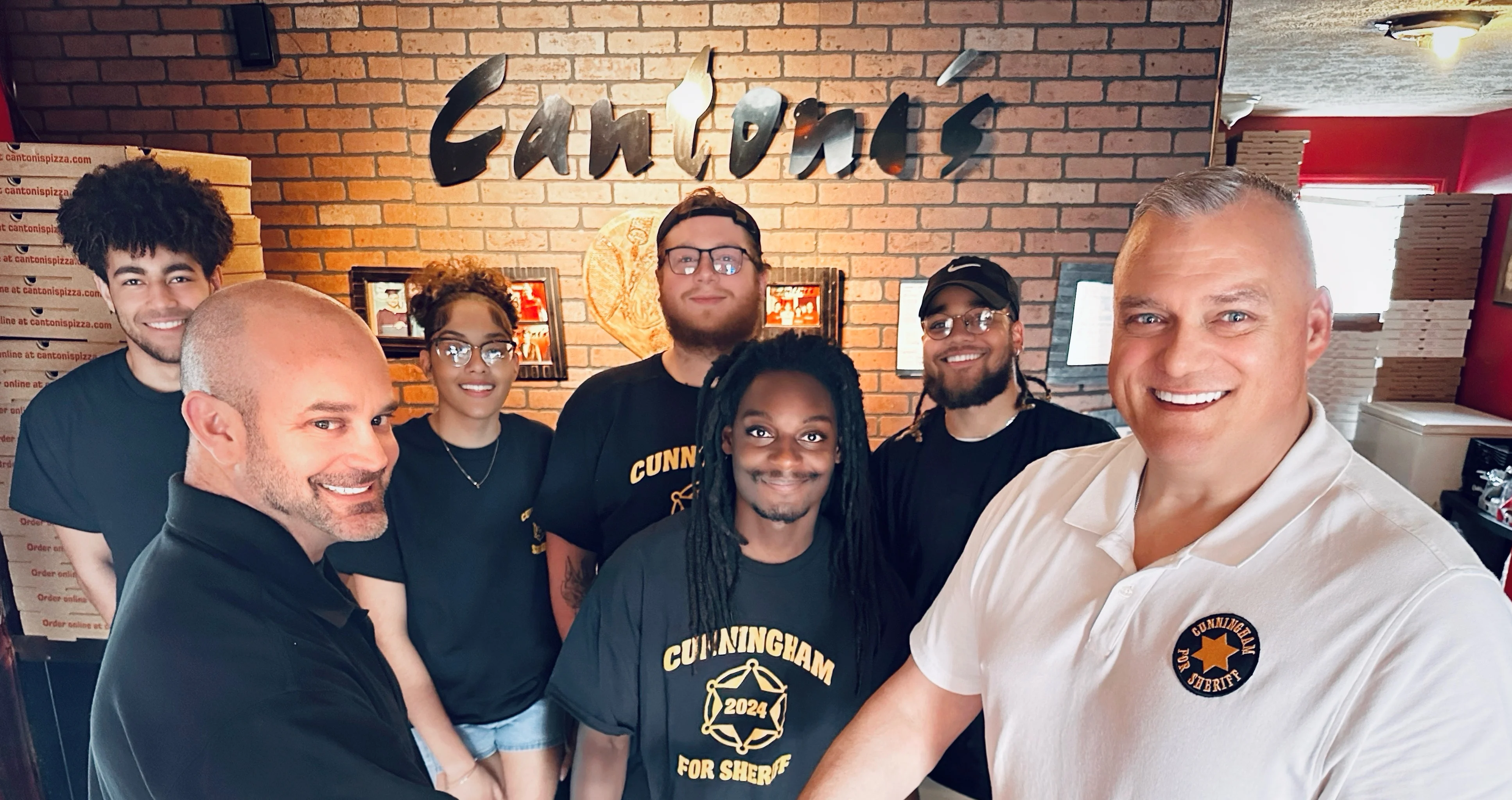 Cantoni's Pizza  -Family and Sheriff of Marion County