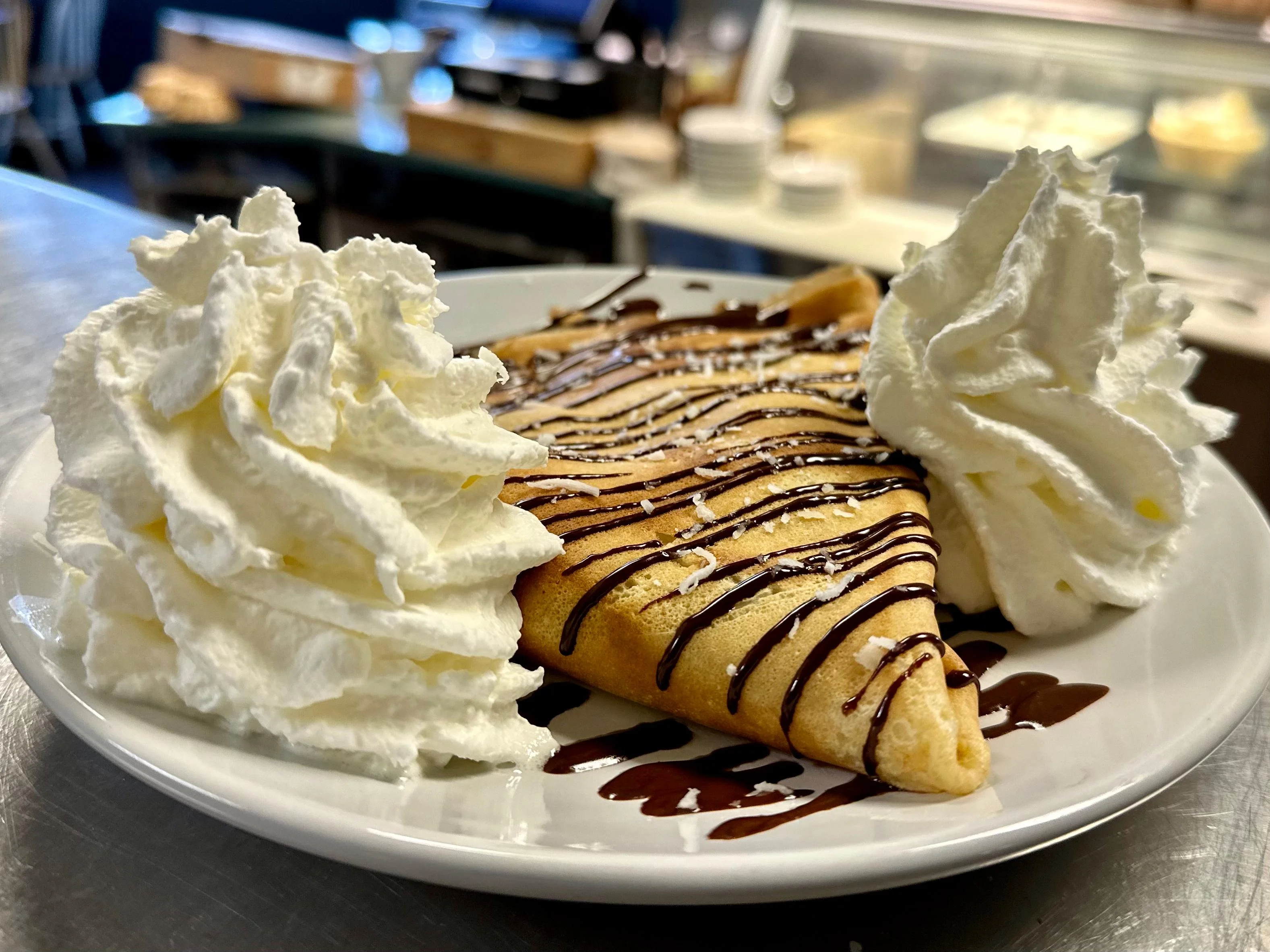 Banana Coconut Chocolate Crepe
