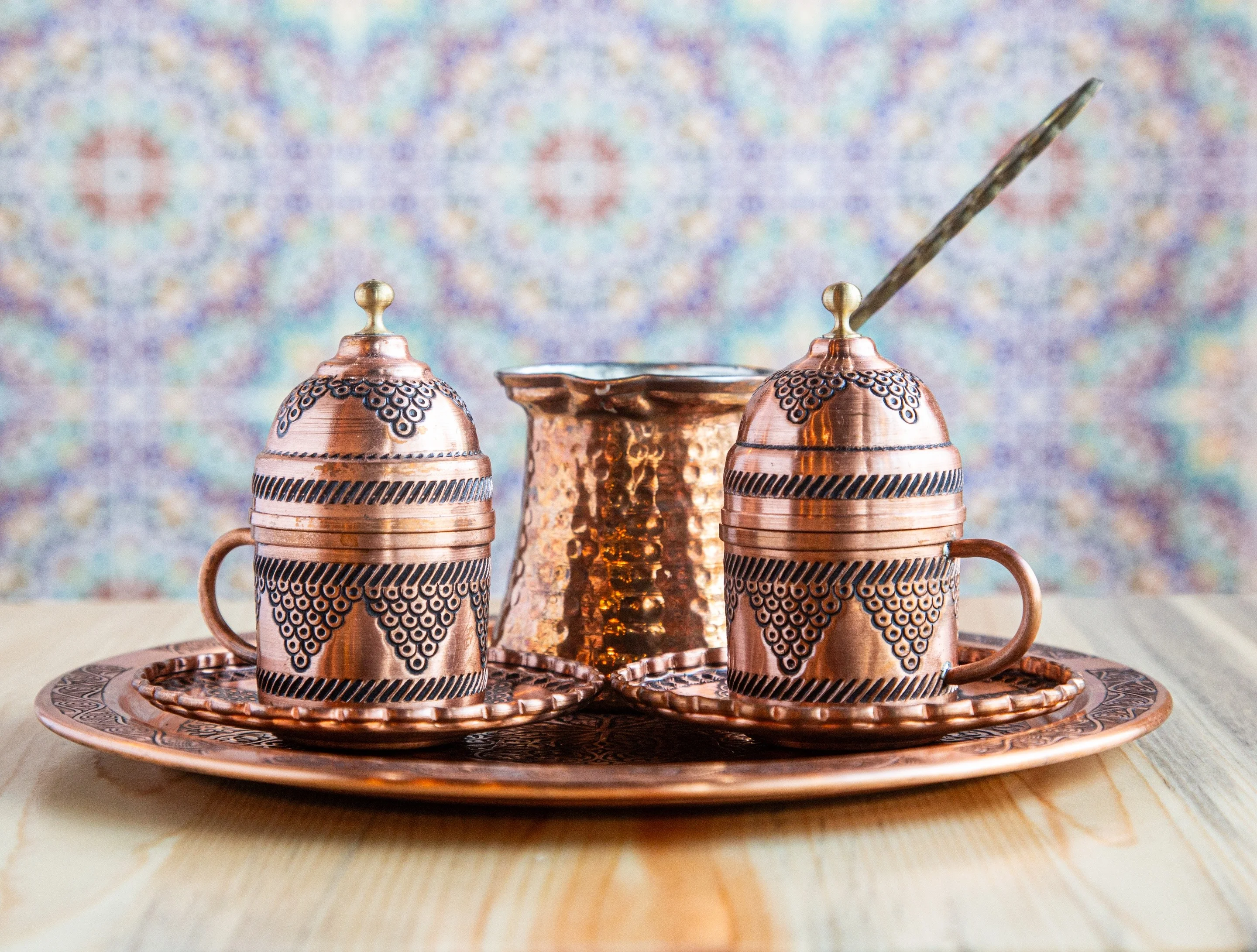 Traditional Imported Turkish Coffee Kettle Brewed 