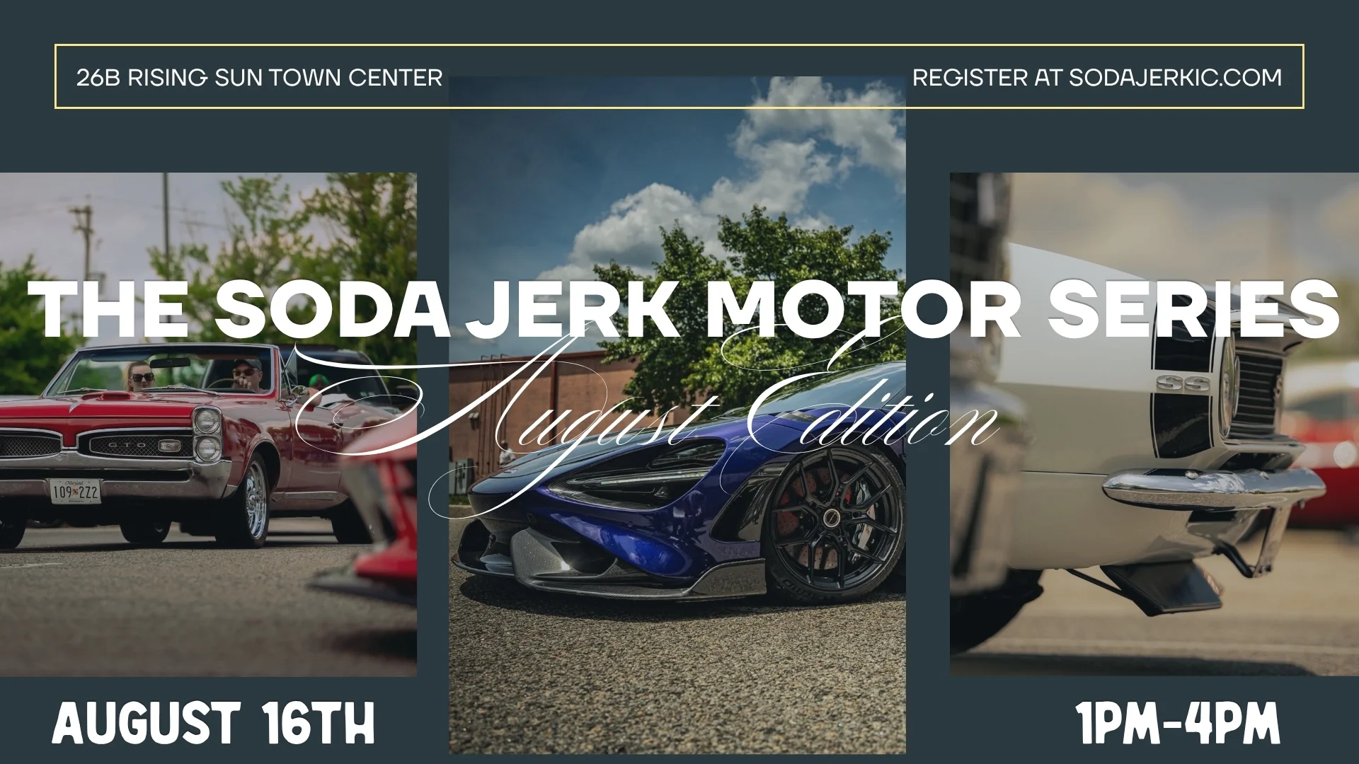 Classic car show featuring vintage and modern vehicles