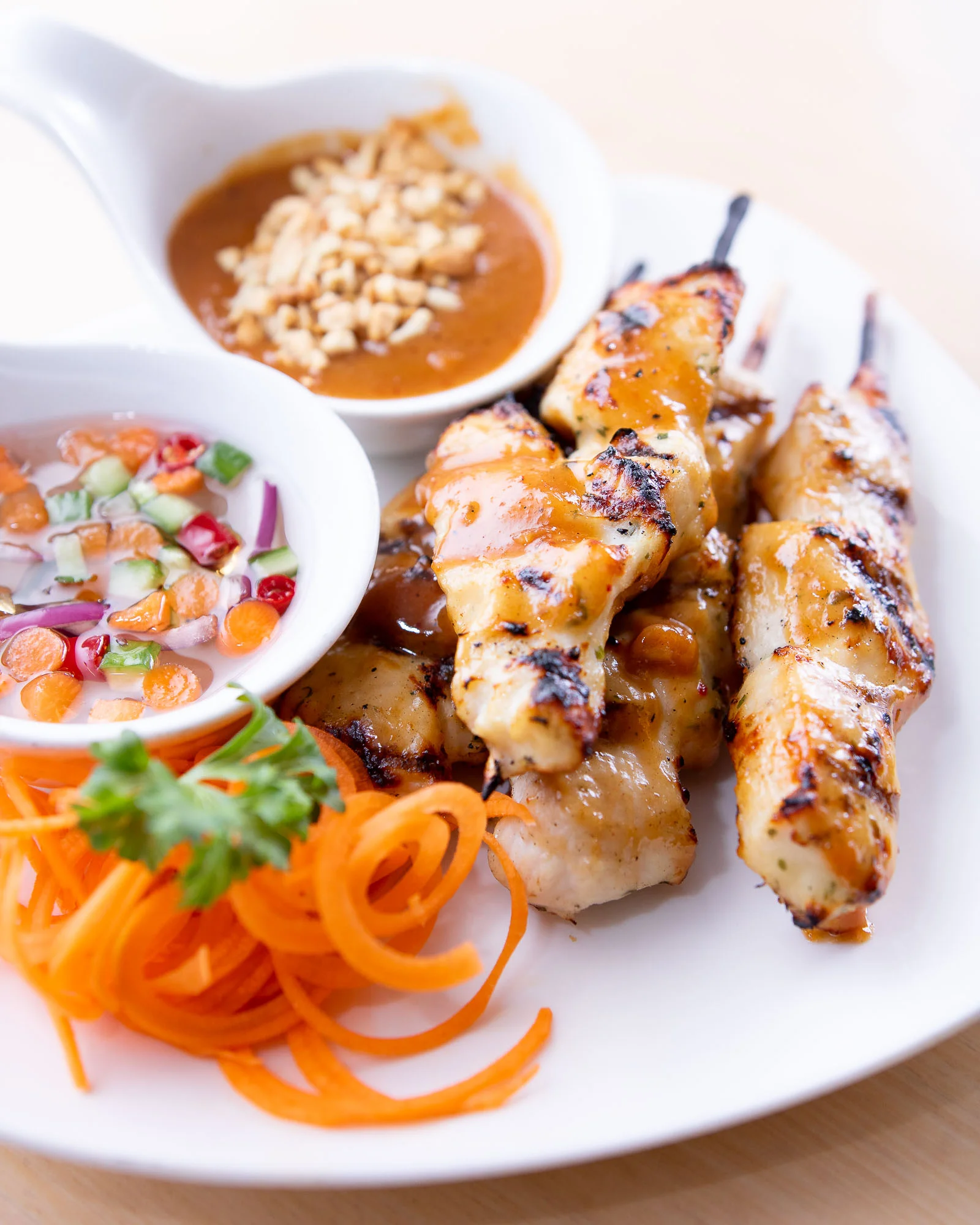 Multiple appetizer dishes