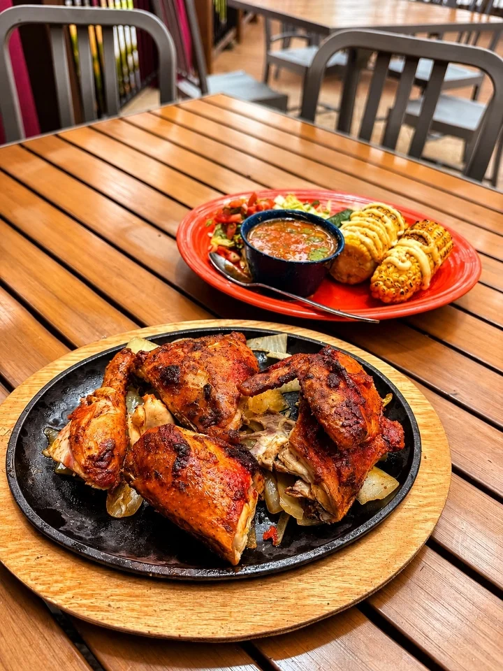 Whole Pollo Asado Plate