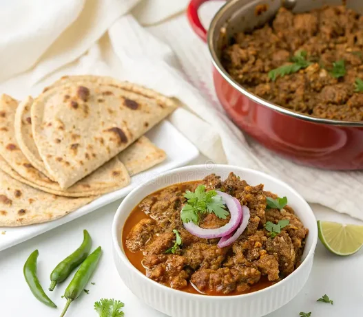Paratha with Goat Kheema Curry