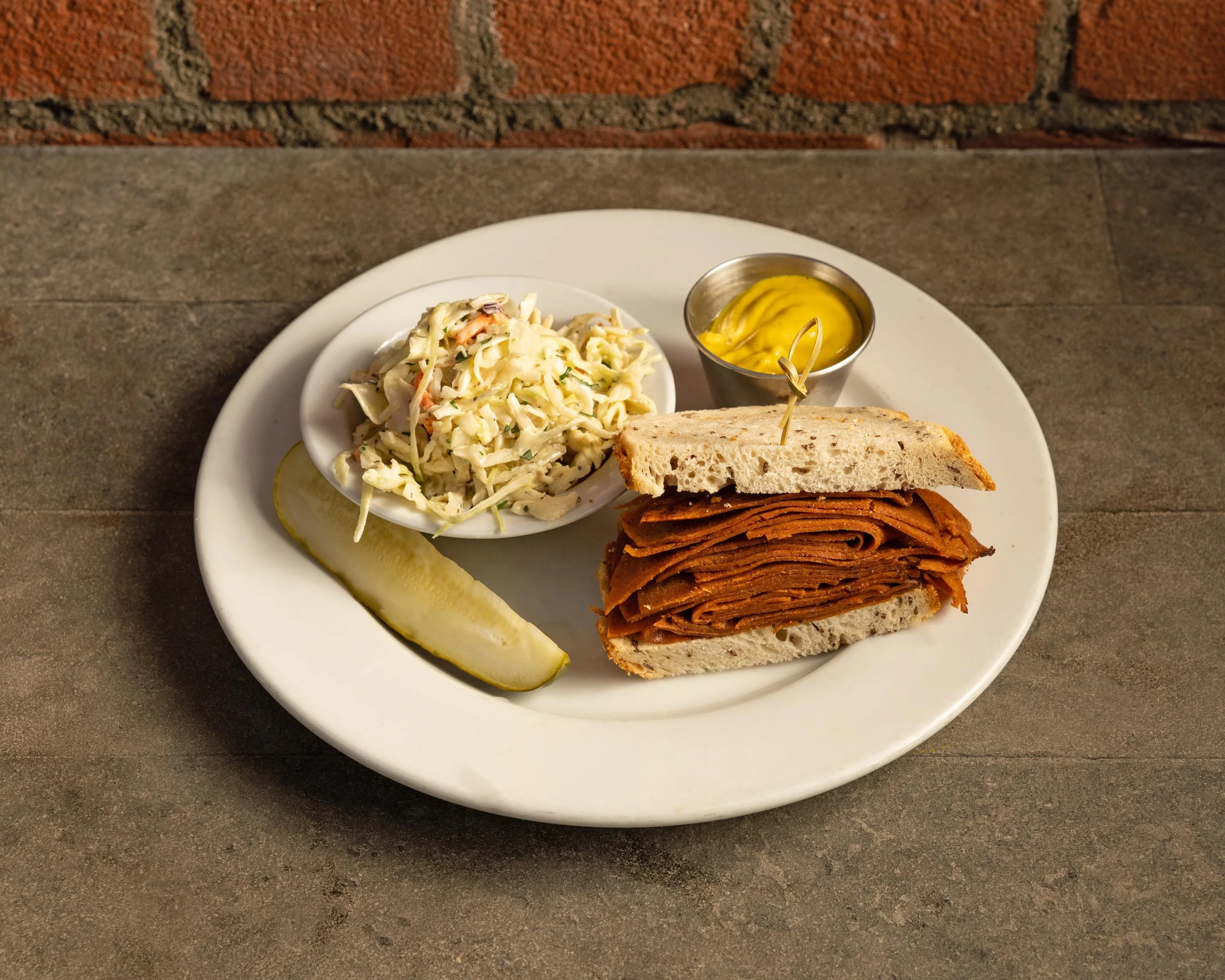 Vegan Corned Beef Sandwich