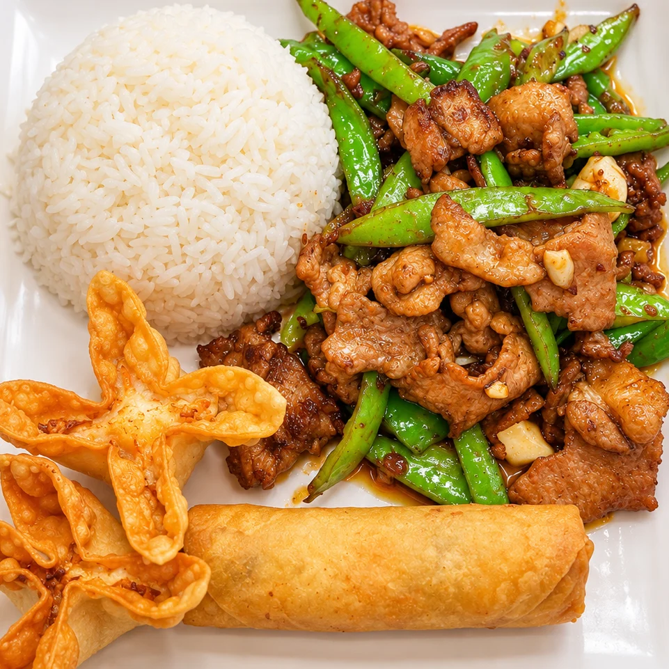 L9 🌶️尖椒炒肉套餐 Stir-fried Pork with Hot Peppers Set Meal  