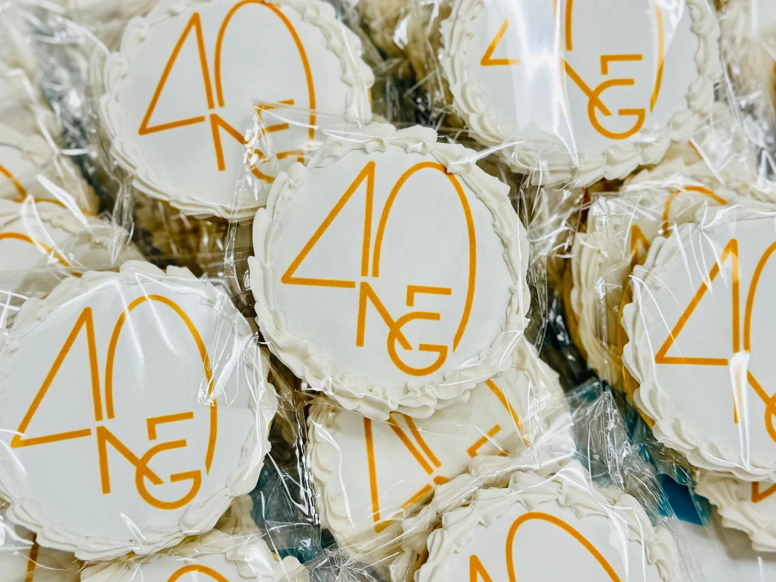 Decorative cookies with logo design for a special event
