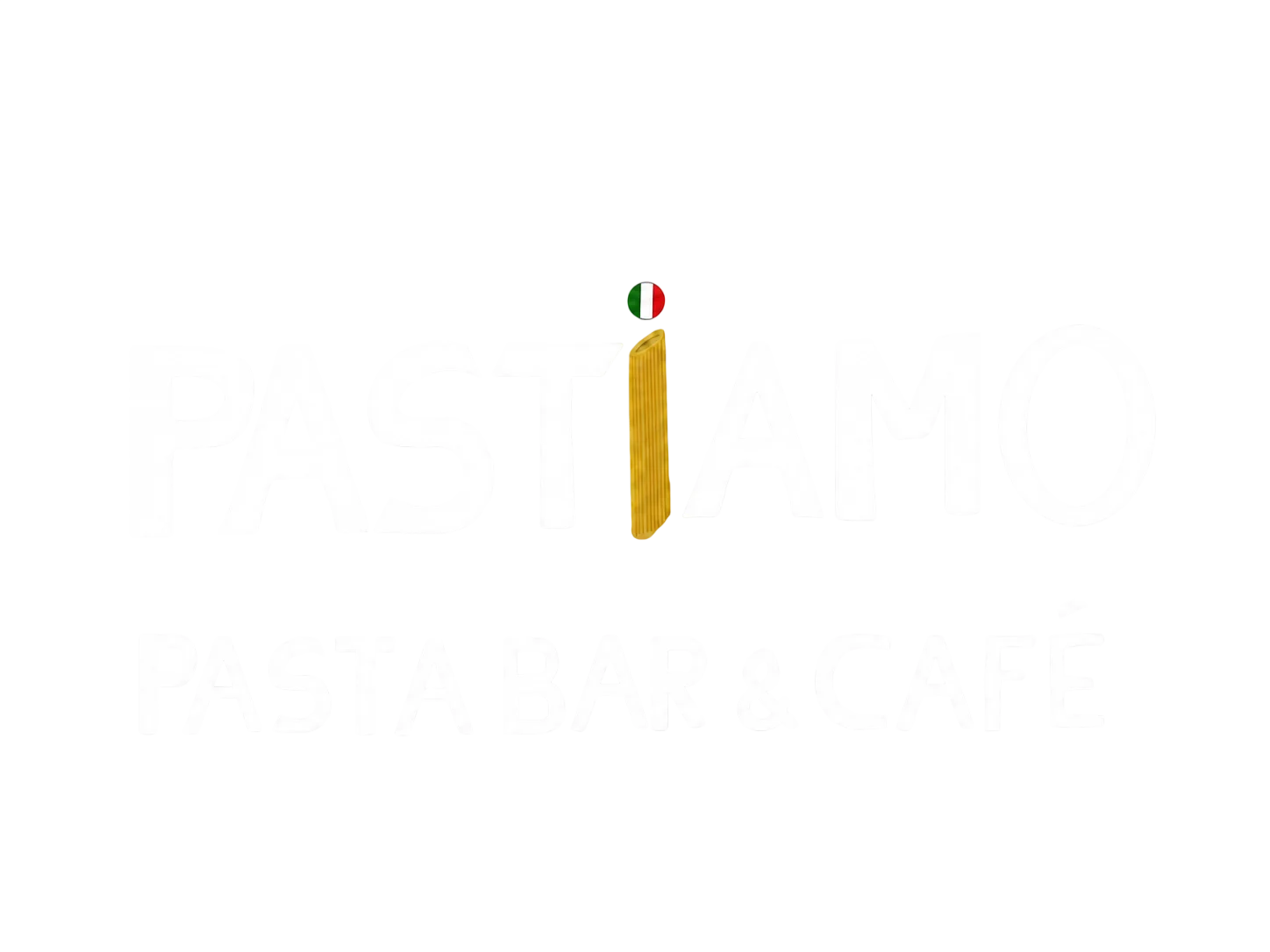 Logo of Pastiamo Pasta Bar & Café featuring Italian design elements