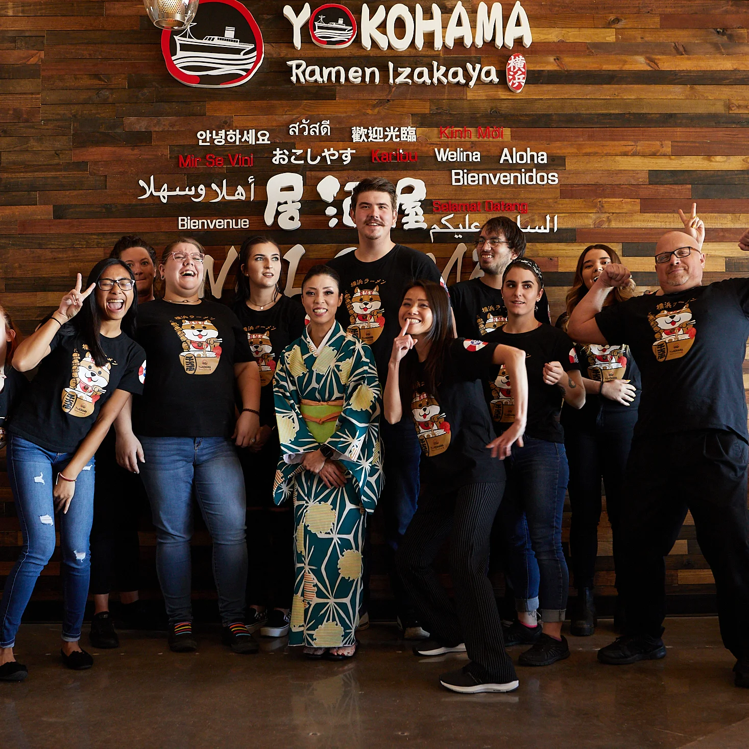 Two owners of the Yokohama Ramen restaurant