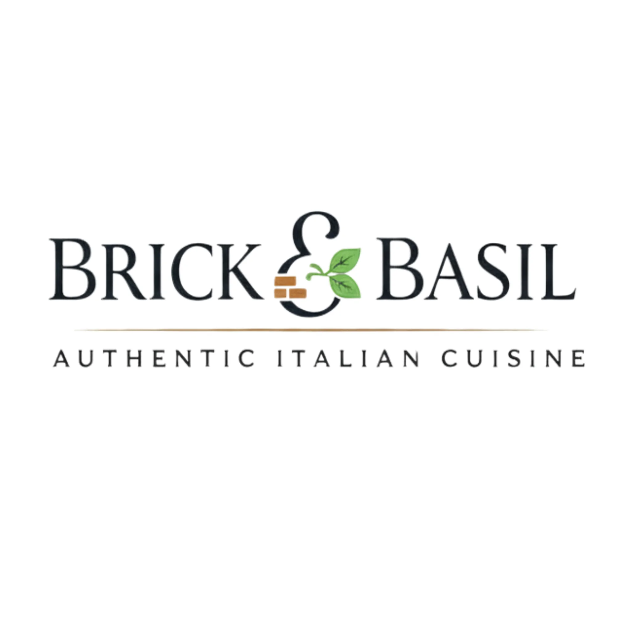 Logo of Brick & Basil, Authentic Italian Cuisine