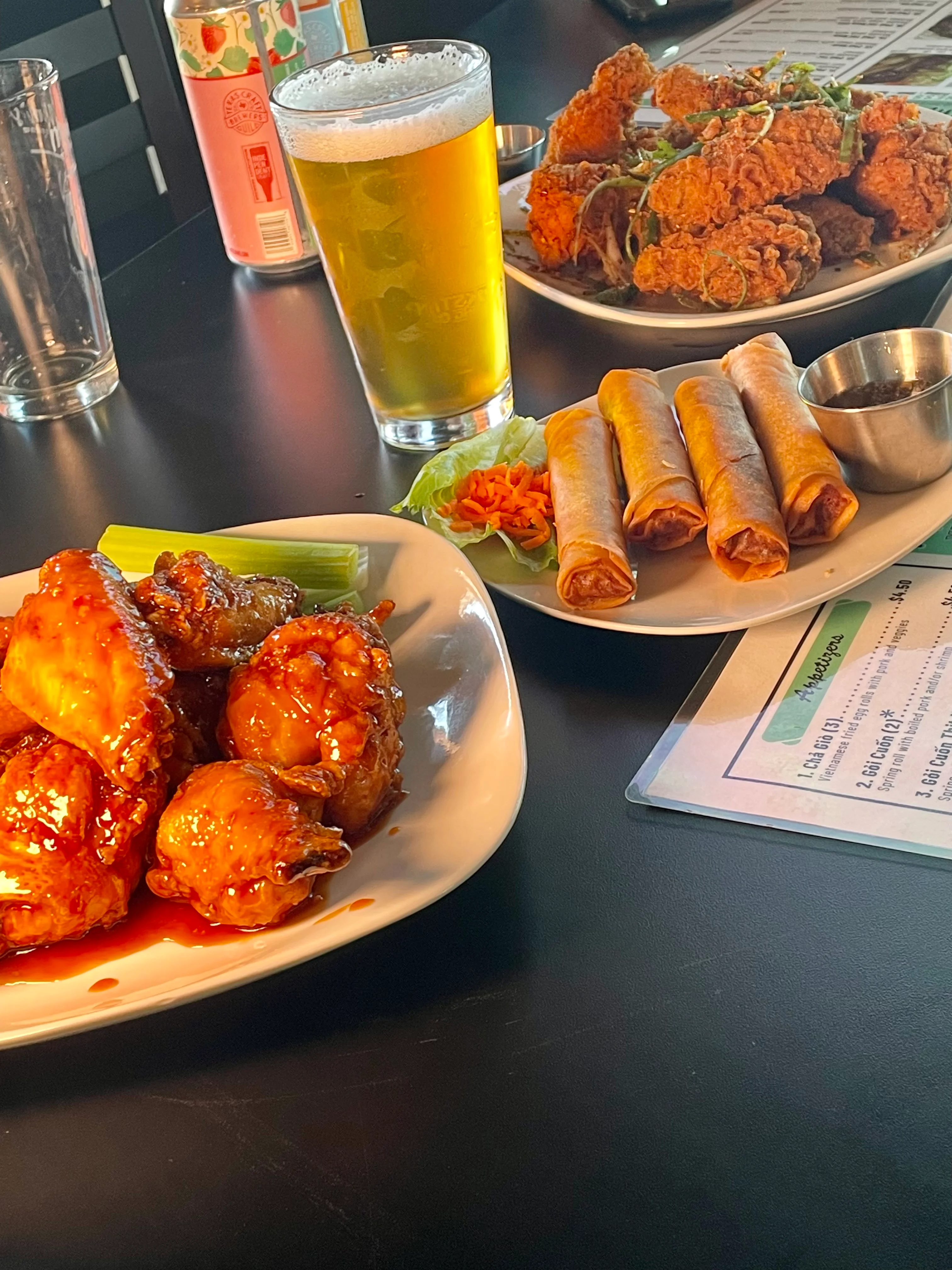 A table of appetizers