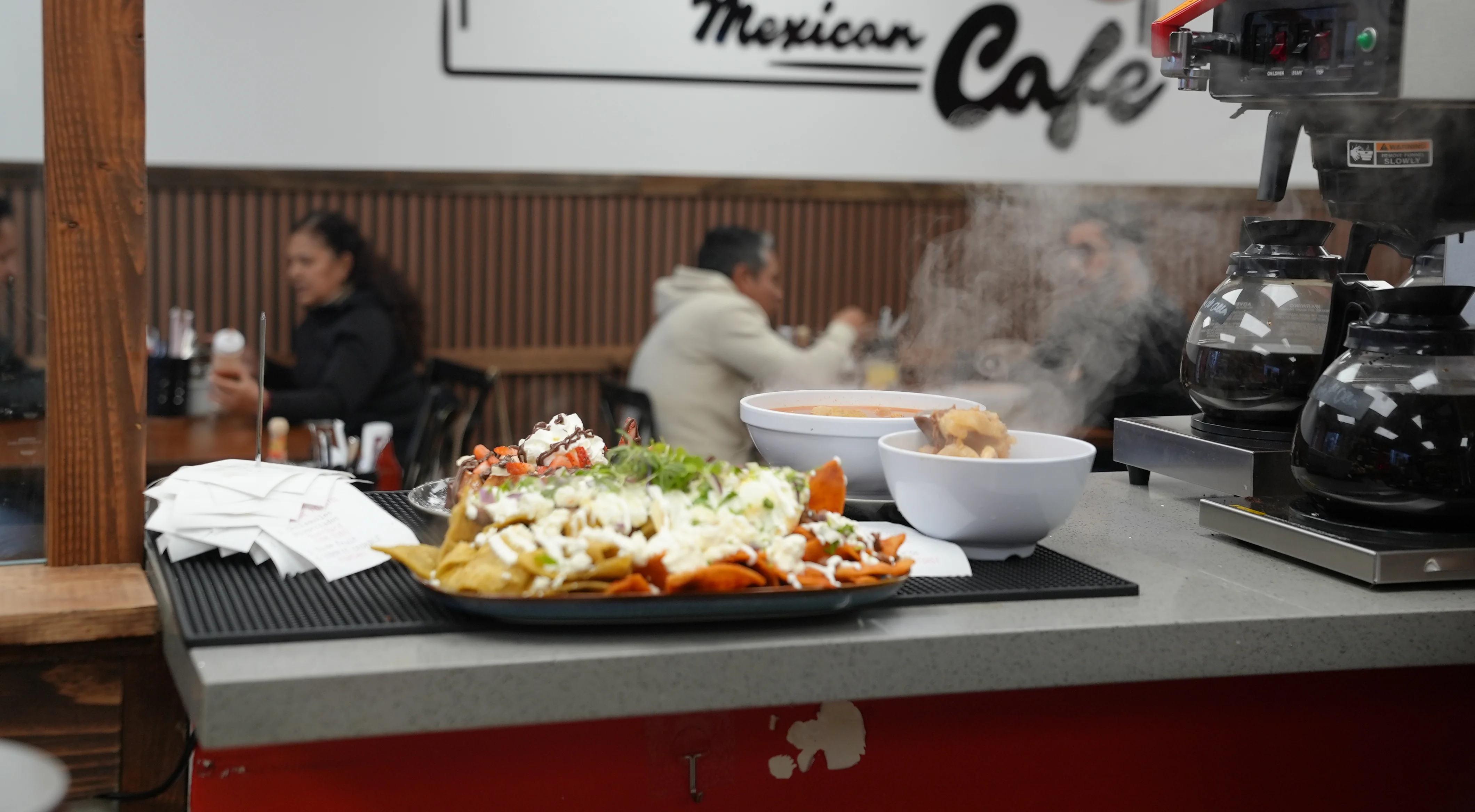 Chilaquiles Divorciados, Menudo, Coffee Pots
