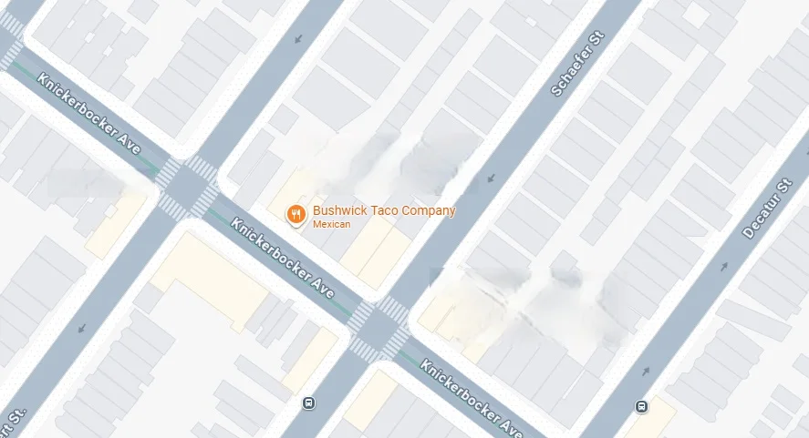 Map location image indicating the restaurant's address and surroundings.