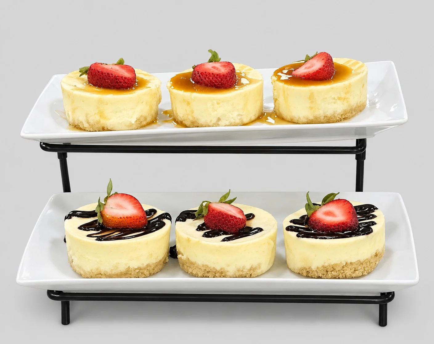 Mint chocolate mousse cups with a creamy layer