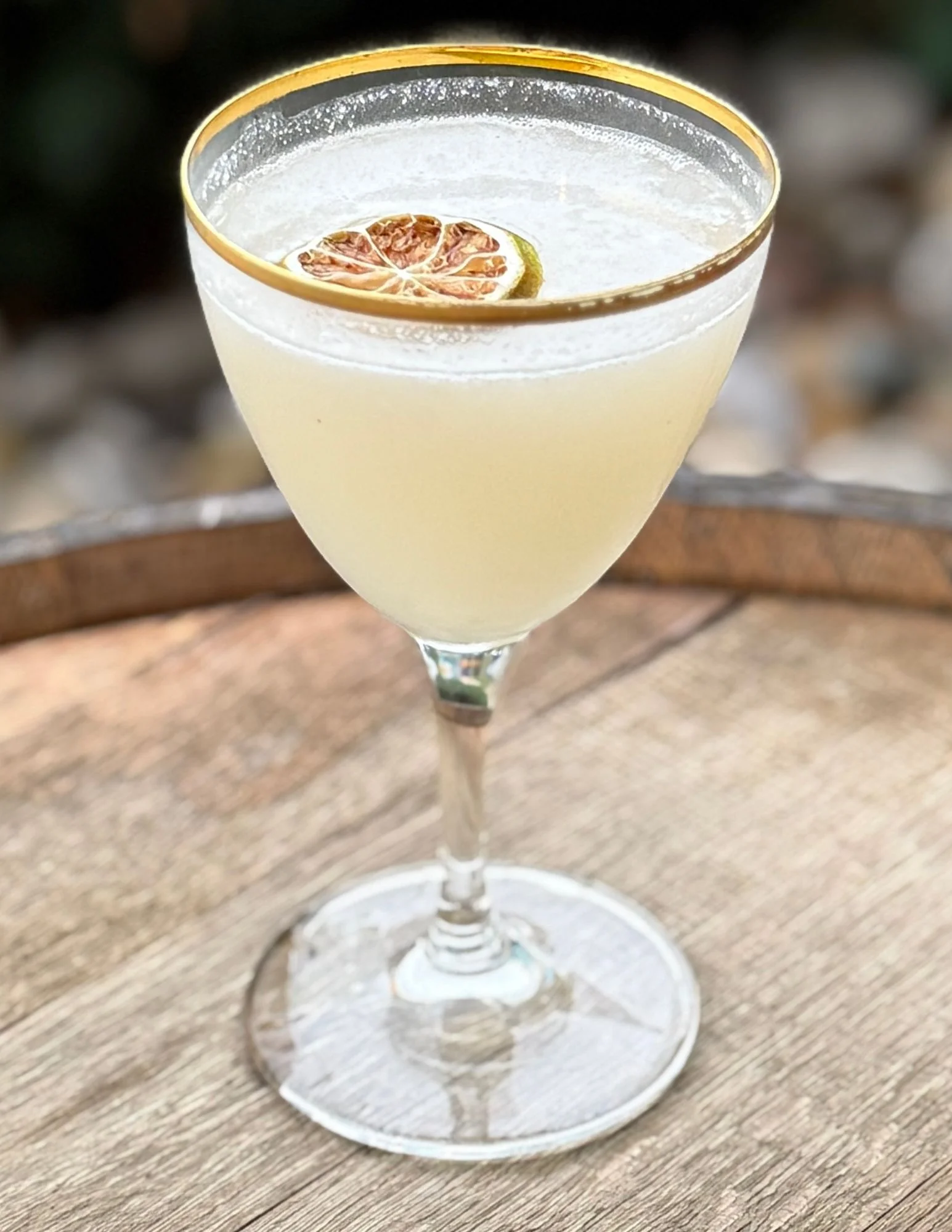 Autumn-inspired cocktail with pumpkin and cinnamon