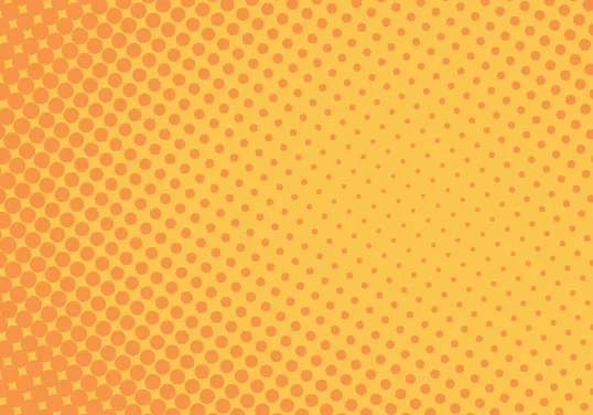 Vibrant orange halftone pattern background