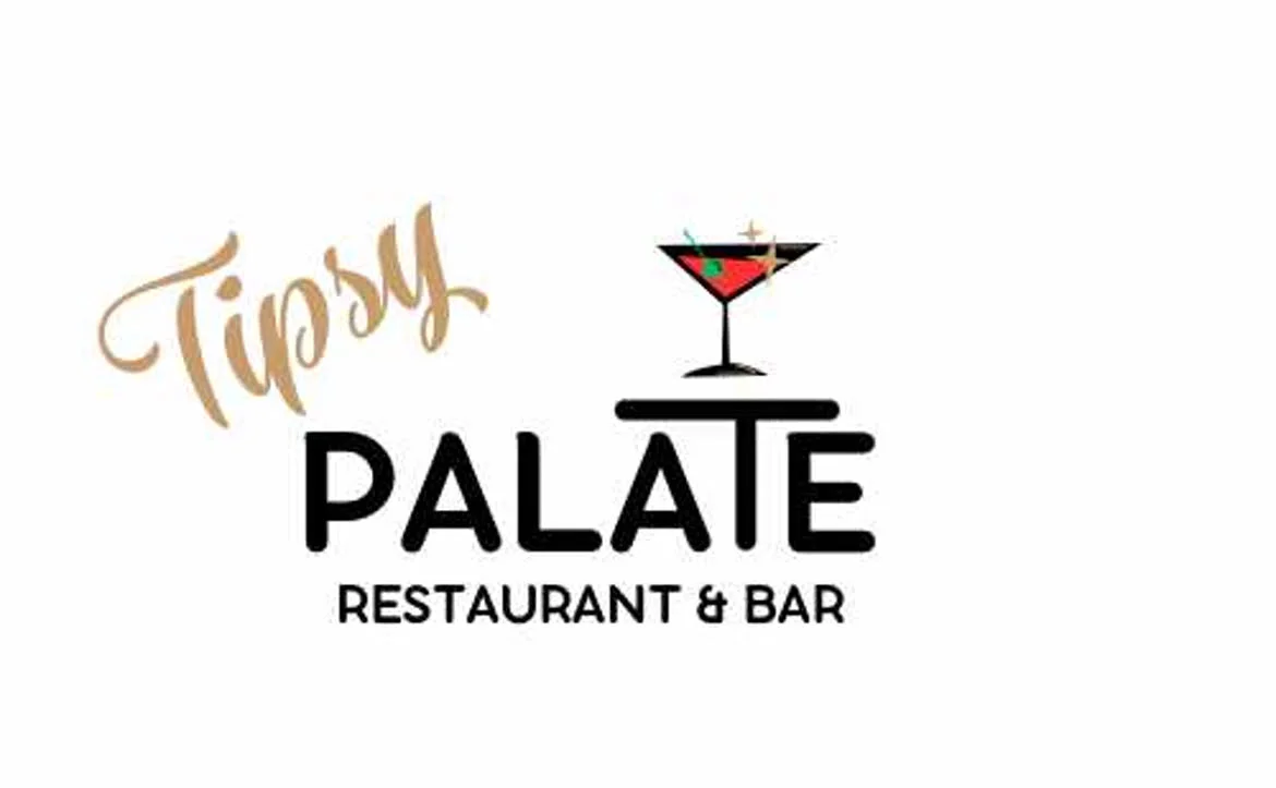 Tipsy Palate Restaurant & Bar logo featuring a cocktail glass